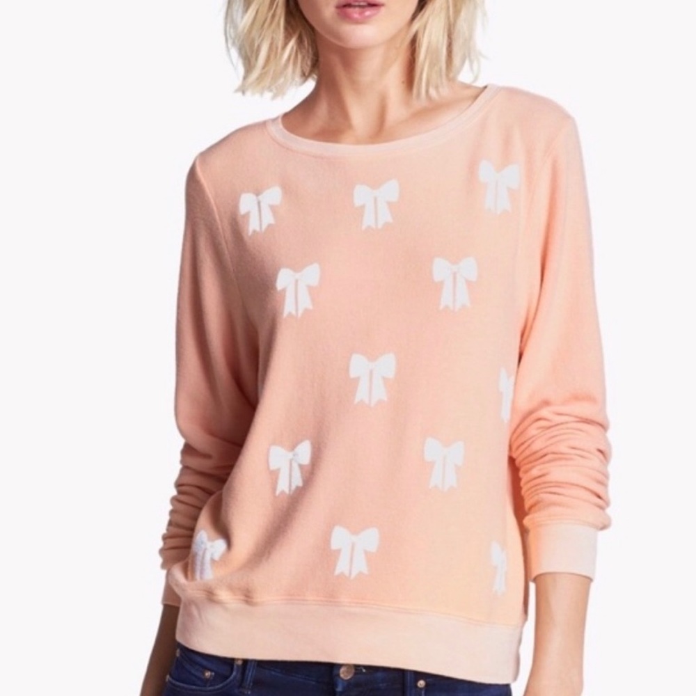 Wildfox Baby Bow Baggy Beach Jumper